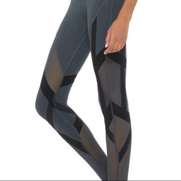 Alo Yoga High Waisted Bandage Leggings Gray - Picture 4 of 10